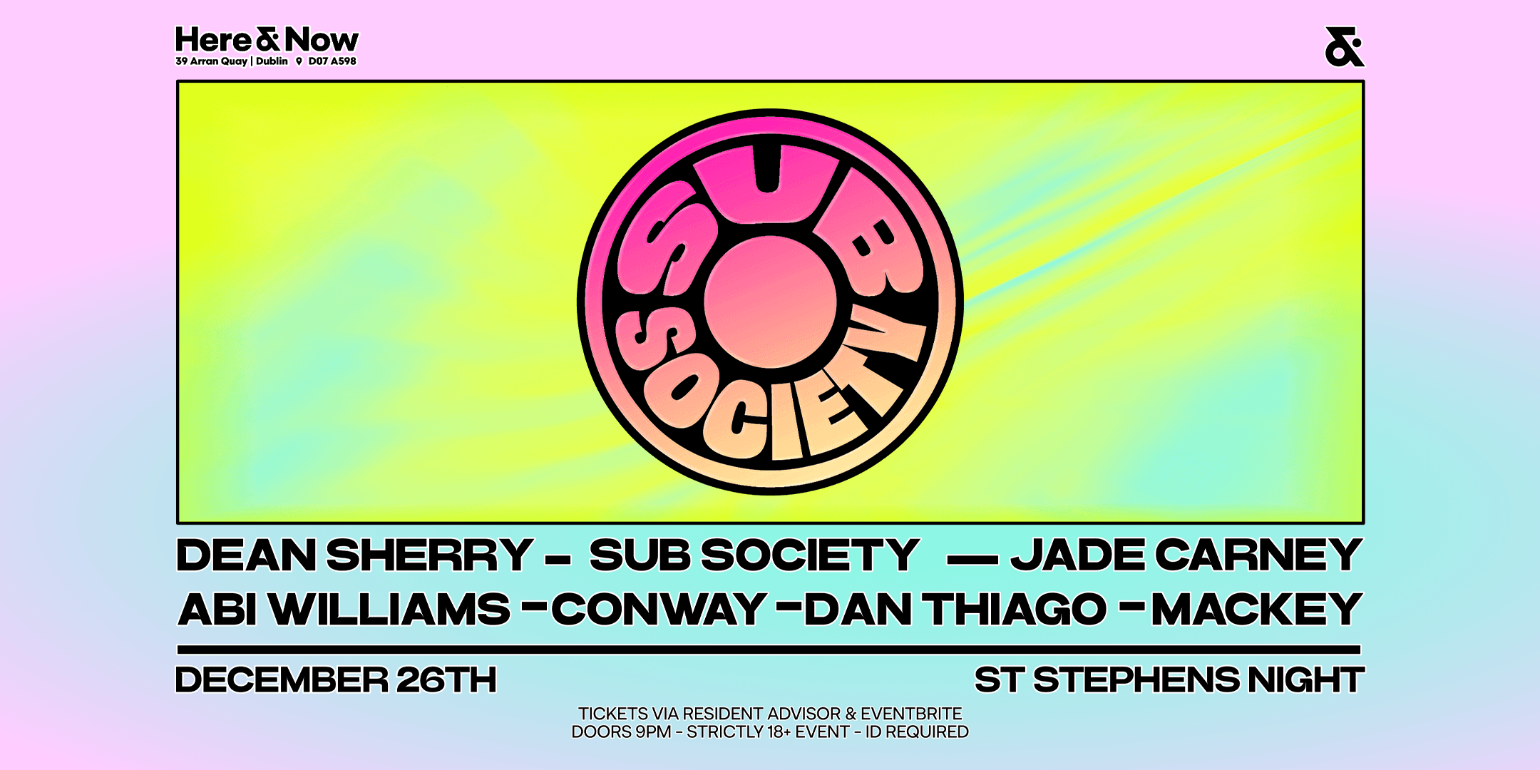 Sub Society & Friends - St Stephens Night