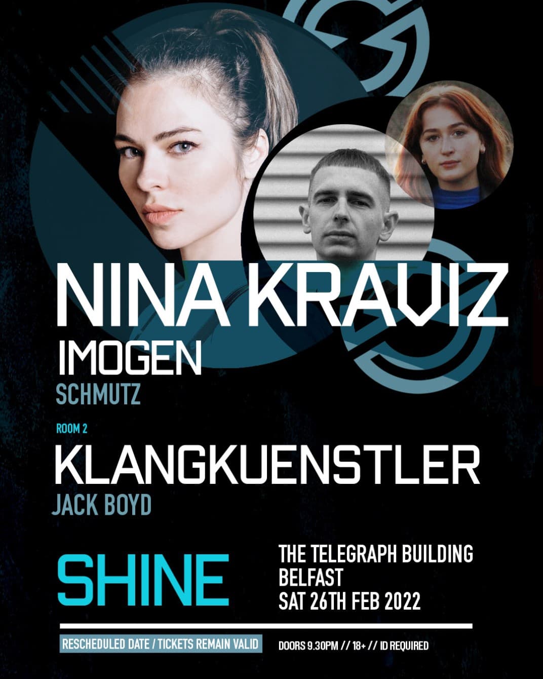 [RESCHEDULED] Nina Kraviz, Klangkuenstler, IMOGEN & More